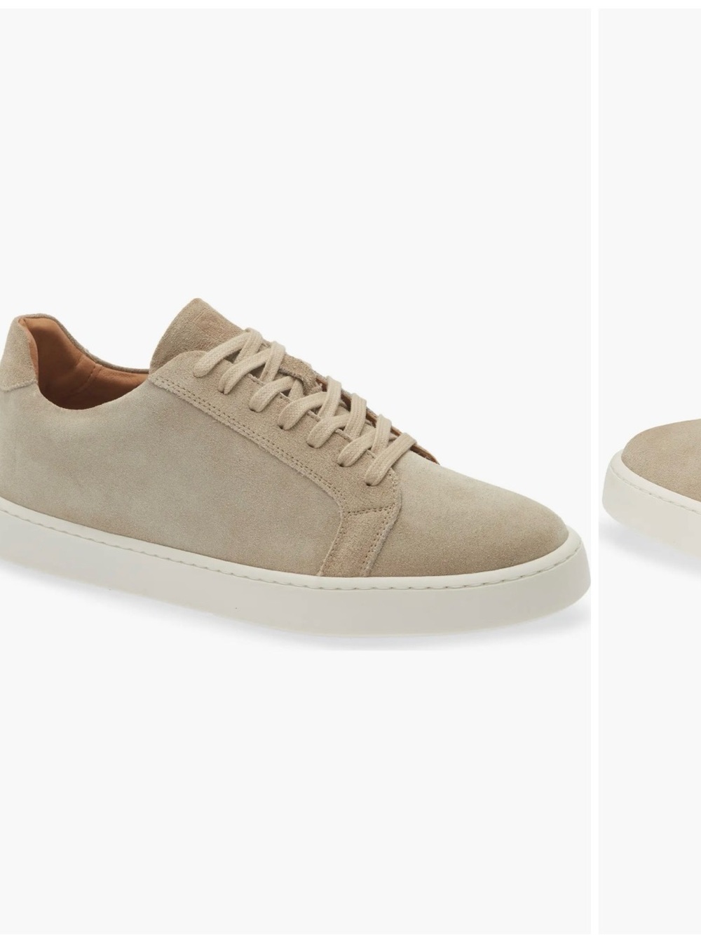 Bruno Magli Men's Suede Sneakers in Taupe size 12